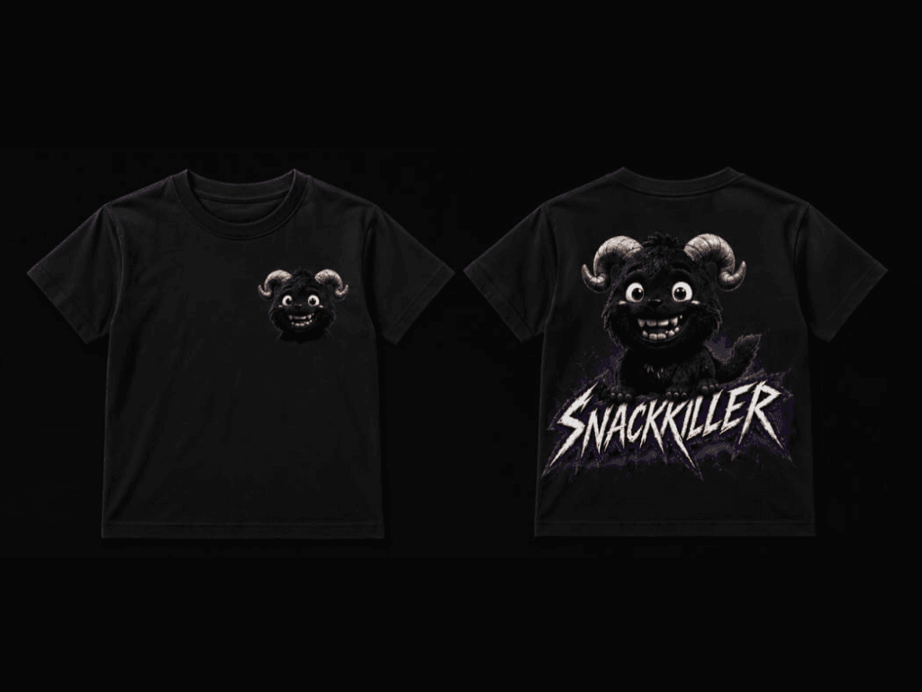 Snackkiller Kids Shirt „Little Beast“ – Black Edition