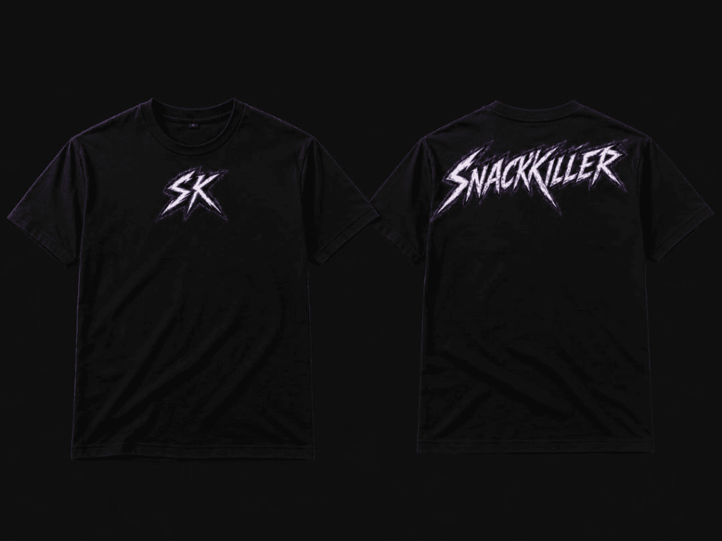 Snackkiller T-Shirt „Signature“ – Black Edition